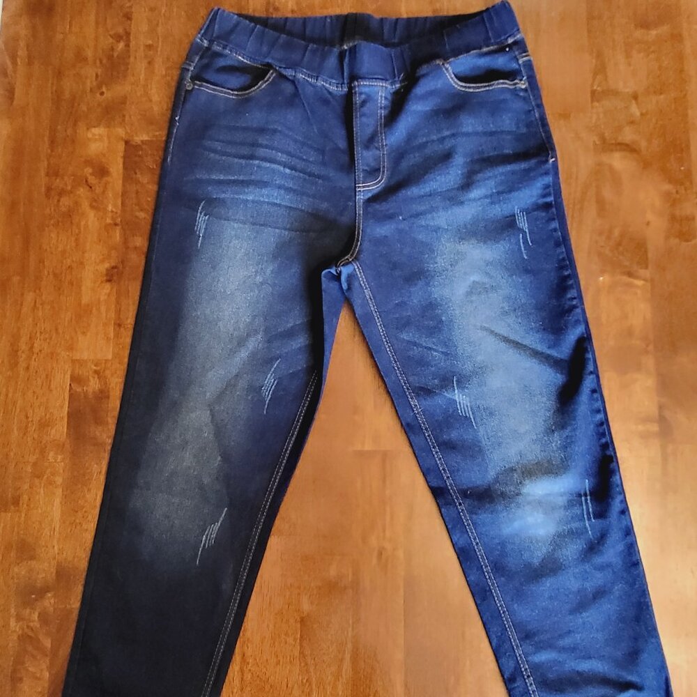 JVINI ~ Sz 1 XL ~ “Distressed” Elastic Waist Pants ~ Excellent / New Condition